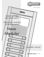 Предварительный просмотр 1 страницы golmar Nexa Modular Assembly Manual