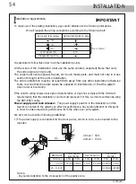 Preview for 55 page of golmar Vista Plus Rock Series Instruction Manual