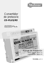 golmar VistaPlus CD-PLUS/R5 Instruction Manual preview