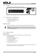 Preview for 21 page of GÖLZ Bridge Saw Original Operating Manual