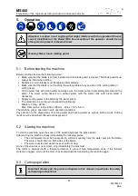 Preview for 21 page of GÖLZ MS 400 Original Operating Instructions And Spare Parts List