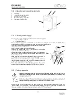 Предварительный просмотр 17 страницы Golz FS 240 SE Operating Instructions Manual