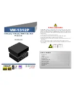 Предварительный просмотр 1 страницы GoMax Electronics VW-1312P User Manual