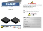 Предварительный просмотр 1 страницы Gomax CV-305P User Manual