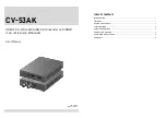 Preview for 1 page of Gomax CV-53AK User Manual