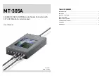 Preview for 1 page of Gomax MT-305A User Manual