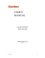 Gonbes GBS-8229 User Manual preview