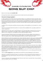 Preview for 2 page of Gong SUP CHIP Operating Instructions Manual