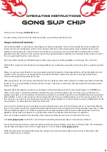 Preview for 7 page of Gong SUP CHIP Operating Instructions Manual