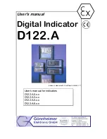 Preview for 1 page of Gonnheimer Elektronic D122.A Series User Manual