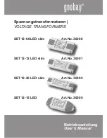 Goobay SET 12-06 LED slim User Manual preview