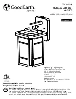 Предварительный просмотр 1 страницы Good Earth Lighting CO1290-BK2-07LA0-G Instruction Manual