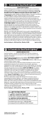 Preview for 8 page of Good Earth Lighting G9318P-T8-WHI Quick Start Manual