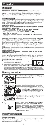 Preview for 2 page of Good Earth Lighting G9712L-T5-WHESI Quick Start Manual