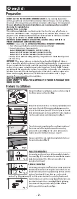 Preview for 2 page of Good Earth Lighting G9712P-T5-WHES-I Quick Start Manual