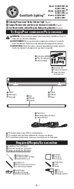 Good Earth Lighting GLS9008-WH-I Quick Start Manual preview