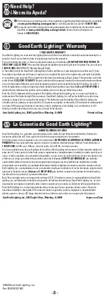 Предварительный просмотр 8 страницы Good Earth Lighting GPLL21602-PB-I Quick Start Manual