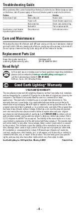 Preview for 4 page of Good Earth Lighting UC1045-WH1-18T81-G Manual