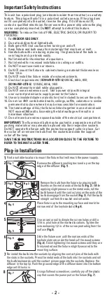 Preview for 2 page of Good Earth Lighting UC1046-WH1-12T51-G Quick Start Manual