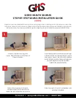 Preview for 1 page of Good Health Saunas GS3-E Installation Manual