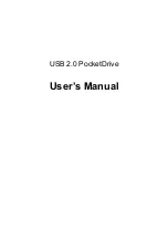 Good Way USB 2.0 PocketDrive User Manual preview