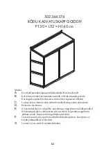 Предварительный просмотр 62 страницы Goodiy Greenroom 502344374 Instruction Manual