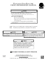 Preview for 1 page of Goodman 36F22 User'S Information Manual