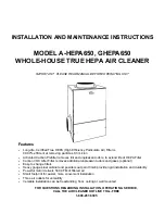 Goodman A-HEPA650 Installation And Maintenance Instructions предпросмотр