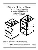 Предварительный просмотр 1 страницы Goodman Amana AMEC96 Service Instructions Manual