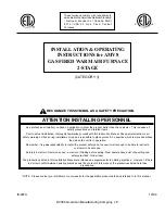 Preview for 1 page of Goodman AMV8 Installation And Operating Instructions Manual