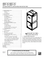 Preview for 1 page of Goodman ASPT 14 series Installation And Operationg Instructions