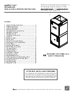 Preview for 1 page of Goodman AVPTC24B14 series Installation & Operating Instructions Manual