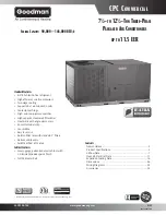 Goodman CPC CONVERCIAL SS-CPC90-150 User Manual предпросмотр