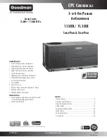 Goodman CPC036XXX1DXXXB Specifications предпросмотр