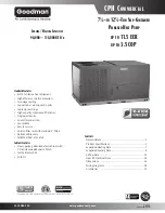 Preview for 1 page of Goodman CPH COMMERCIAL SS-CPH90-150 User Manual