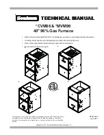 Goodman CVM96 Series Technical Manual preview