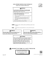 Goodman GAS-FIRED WARM AIR FURNACE User'S Information Manual preview