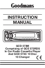 Goodman GCD 573M Instruction Manual предпросмотр