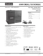 Goodman GCVC800603B A Series Wiring Diagram preview