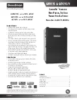 Goodman GCVC91155DX Manual preview