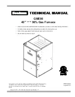 Goodman GME95 Technical Manual preview