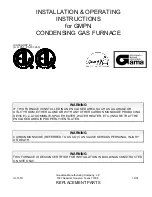 Preview for 1 page of Goodman GMPN Installation & Operating Instructions Manual