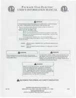 Предварительный просмотр 1 страницы Goodman GPG10360901A User'S Information Manual