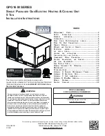 Goodman GPG16 M Series Installation Instructions Manual предпросмотр