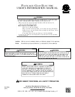 Goodman GPG16 User'S Information Manual предпросмотр