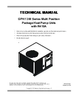 Goodman GPH 13 M Series Technical Manual предпросмотр