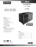 Preview for 1 page of Goodman GPH1424H41A Specifications