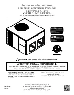 Goodman GPH1624M41 Installation Instructions Manual предпросмотр