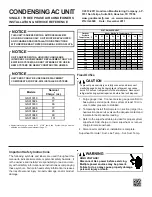 Предварительный просмотр 1 страницы Goodman GSC13018 Installation & Service Reference