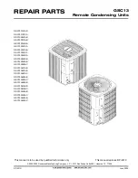 Предварительный просмотр 1 страницы Goodman GSC130361BB Repair Parts